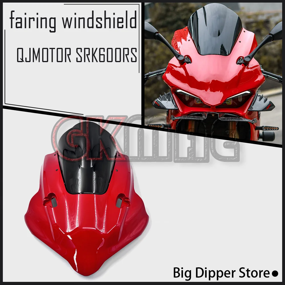 

For QJMOTOR SRK600RS SRK600 RS SRK600 2022-2024 Motorcycle Modification Racing Windshield Raised Front Windshield Fairing