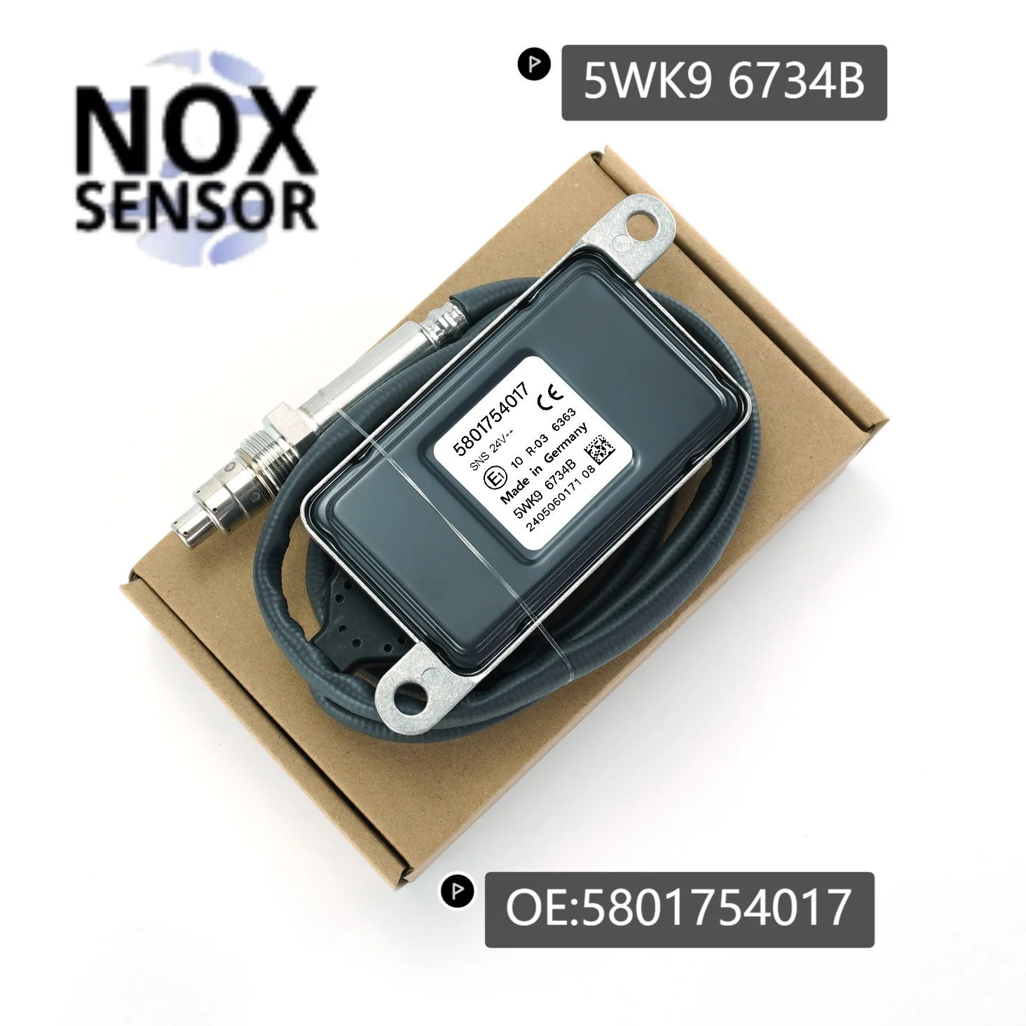 

5WK9 6734B Quality assurance Nitrogen Oxide NOX Sensor 24V For IVECO 5WK9 6734B 5801754017 One year warranty good price