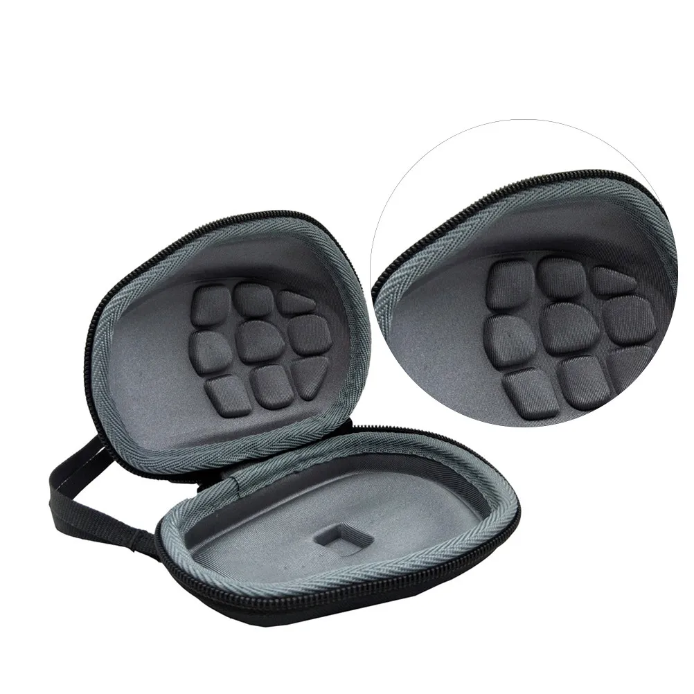 Mouse Storage Case Eva Nylon Shockproof Lightweight Portable Pouch For 2 Compatible Holder Container Carrying Bag