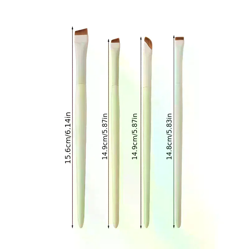 Blade Eyeliner Brush Ultra Thin Fine Angle Flat Eyebrow Brush Under The Eye Makeup Brushes Precise Detail Brush White