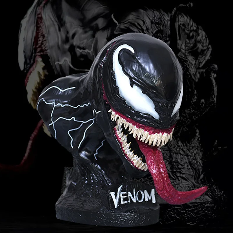 Marvel'S Deadly Guardian Venom Half Body Bust Handmade Model Desktop Ornament Handmade Boyfriend'S Holiday Birthday Gift