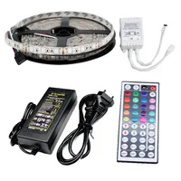IP65 waterproof led strip light 5050 smd 300led 5M RGB led rope +44key IR remote controller + 12V 5ATransformer