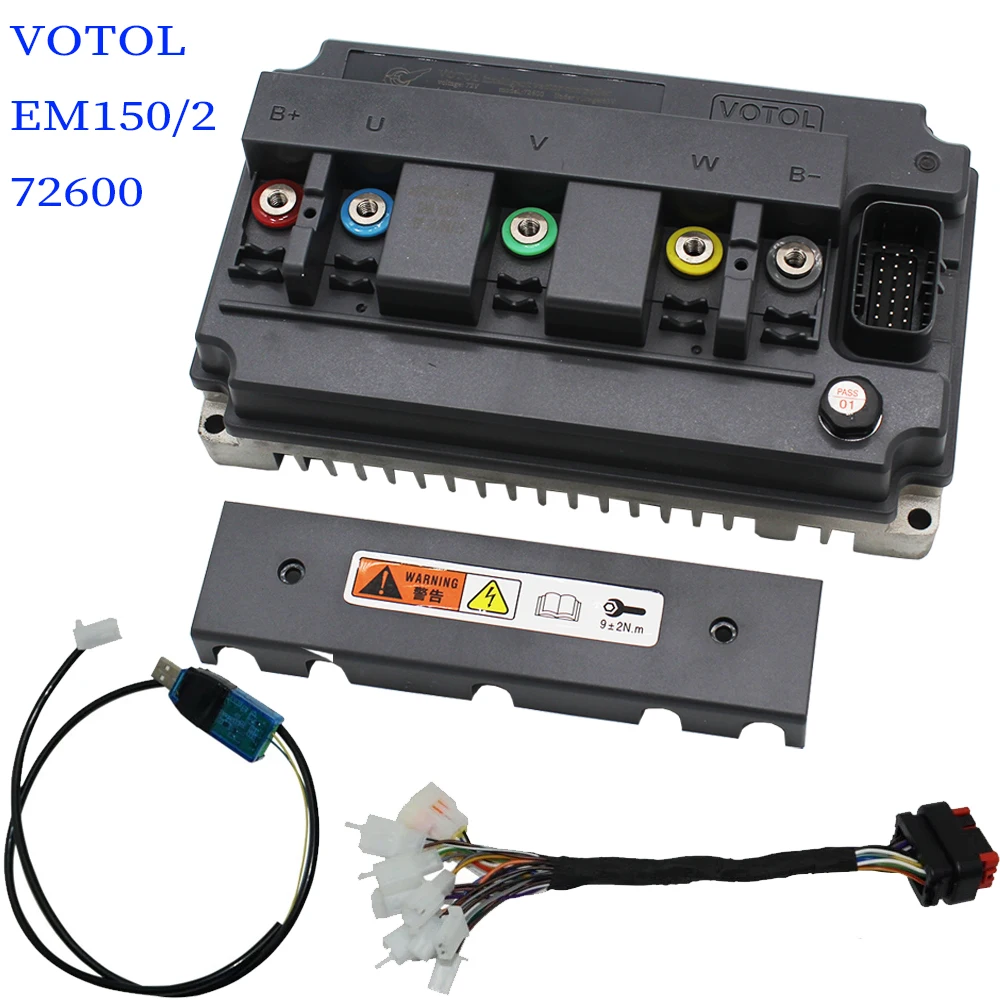 

VOTOL EM150/2 250A phase current 600A 72v600 scooter Electric motorcycle spoke hub driver QS motor brushless DC controller