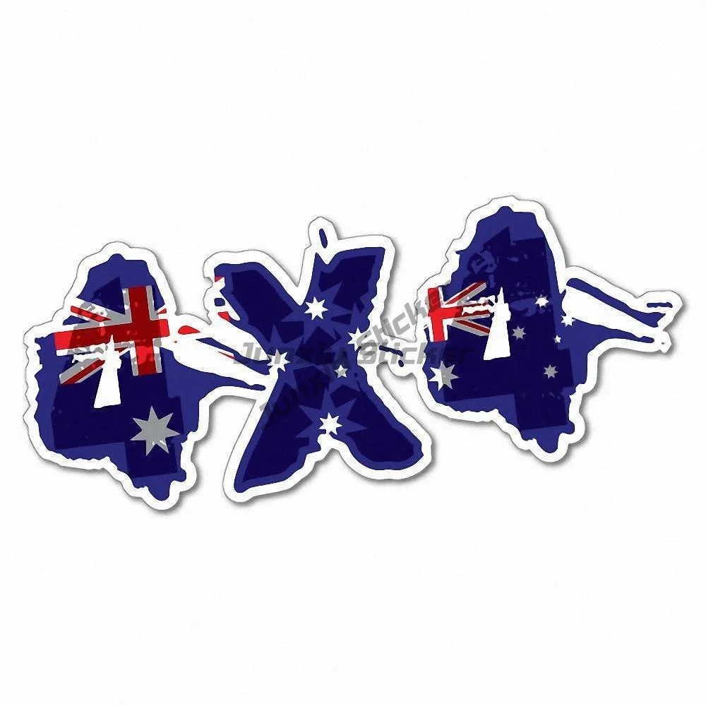 

4x4 Australia Sticker Aussie Car Flag Funny Vinyl Decals For Car Scratch Cover Bumper Motorcycle Suv