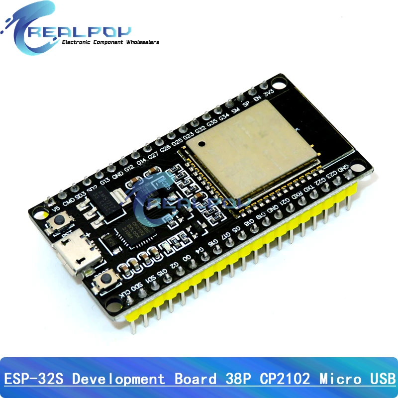 ESP32 Development Board TYPE-C / MICRO USB CP2102 WiFi+Bluetooth Dual Core ESP32-DevKitC-32 ESP-WROOM-32 Expansion Board 38PINS