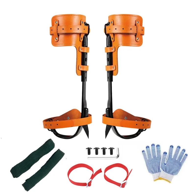 Forging model, adjustable upright tree climbing  overall big turn up the tree, picking foot tie, catching wasp, iron shoe buckle