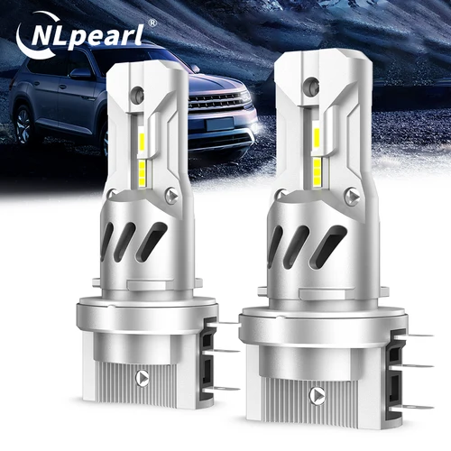 Imagen 1 del producto 2 uds 30000LM H15 bombillas de faros LED CANBUS 3570 CSP luz antiniebla de coche Luz de carretera luz de conducción diurna con ventilador de refrigeración 12V