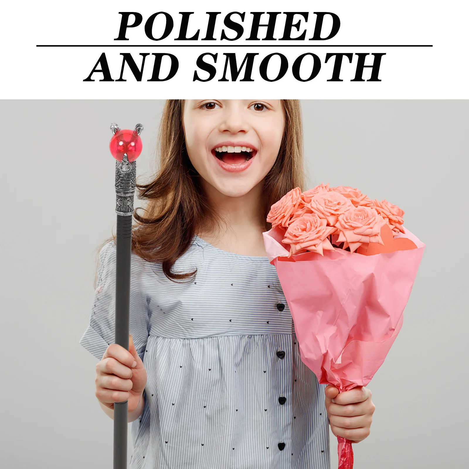 

Halloween Walking Stick for King Scepter Cosplay Wand Fairy Party Decor Graceling Plastic Cane Costume Accessory 2025 New