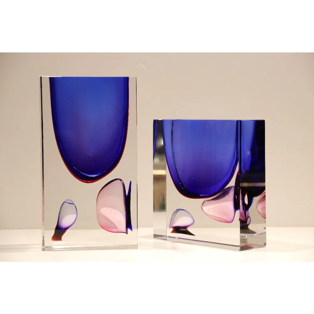 Factory direct sales of pure handmade art crystal glassware vases and ornaments