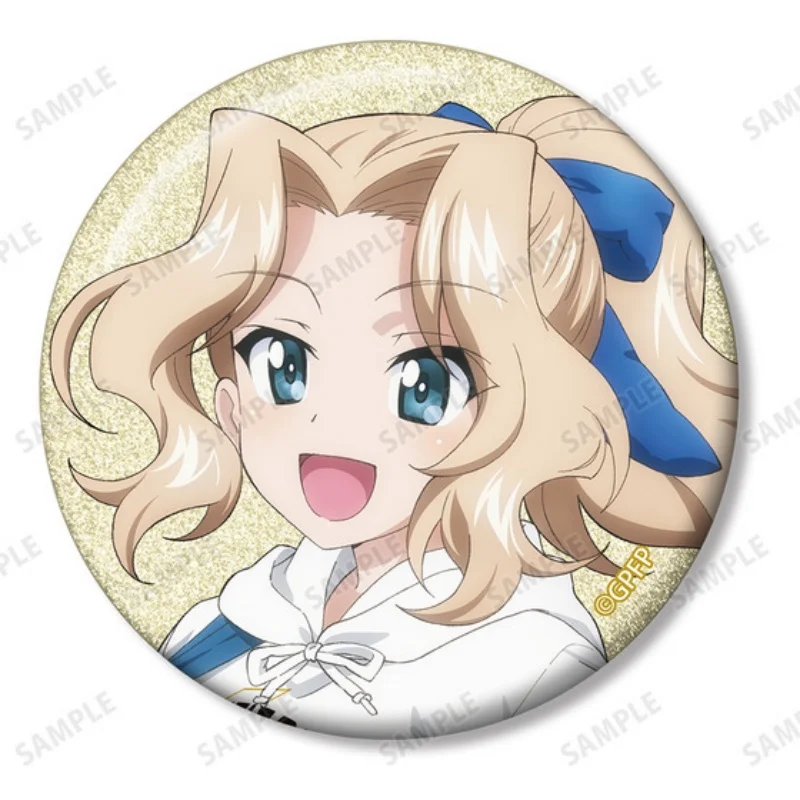 Girls und Panzer das Finale circle Acrylic Pendant Keychains bag decorations cartoon character Exquisite Products