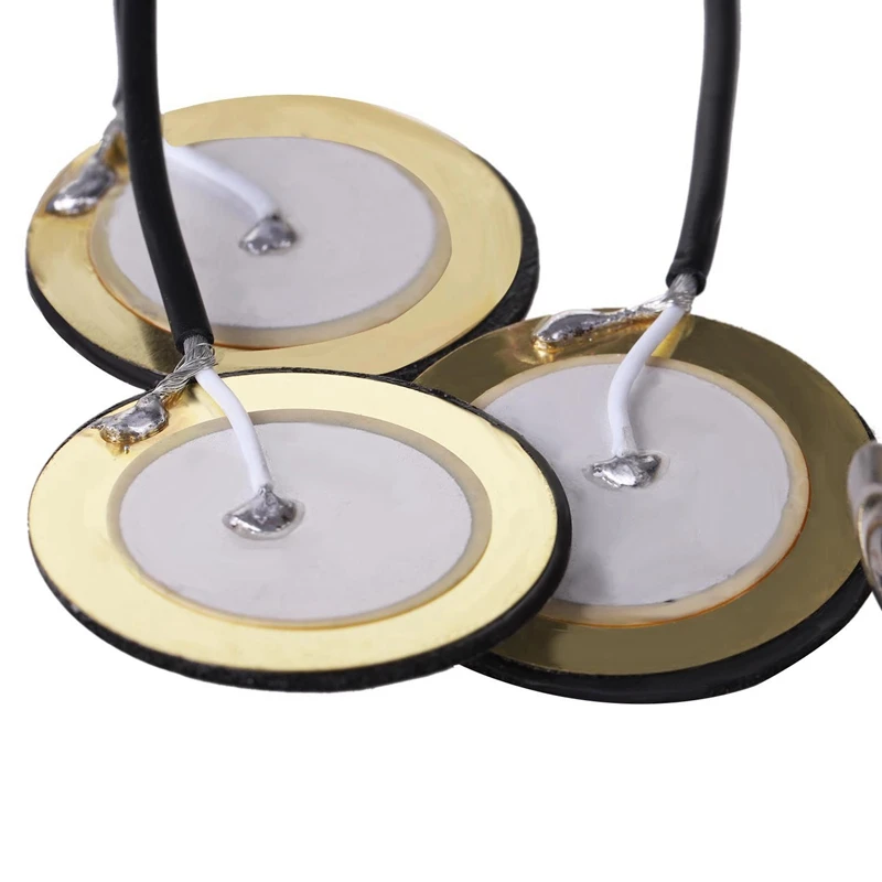 4x Piezo-Kontakt mikrofon 3 Wandler-Tonabnehmer mit End stift buchse für Kalimba