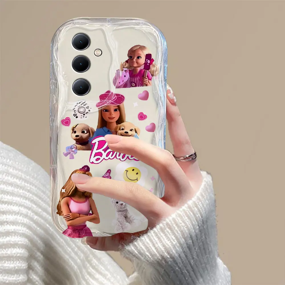 Toy B-Barbies doll 3D Wave Phone Case For OPPO Reno 11 F 8 T 7 Z 6 5 4 Pro F23 F11 F9 4G 5G Soft Silicone Back Cover image 6