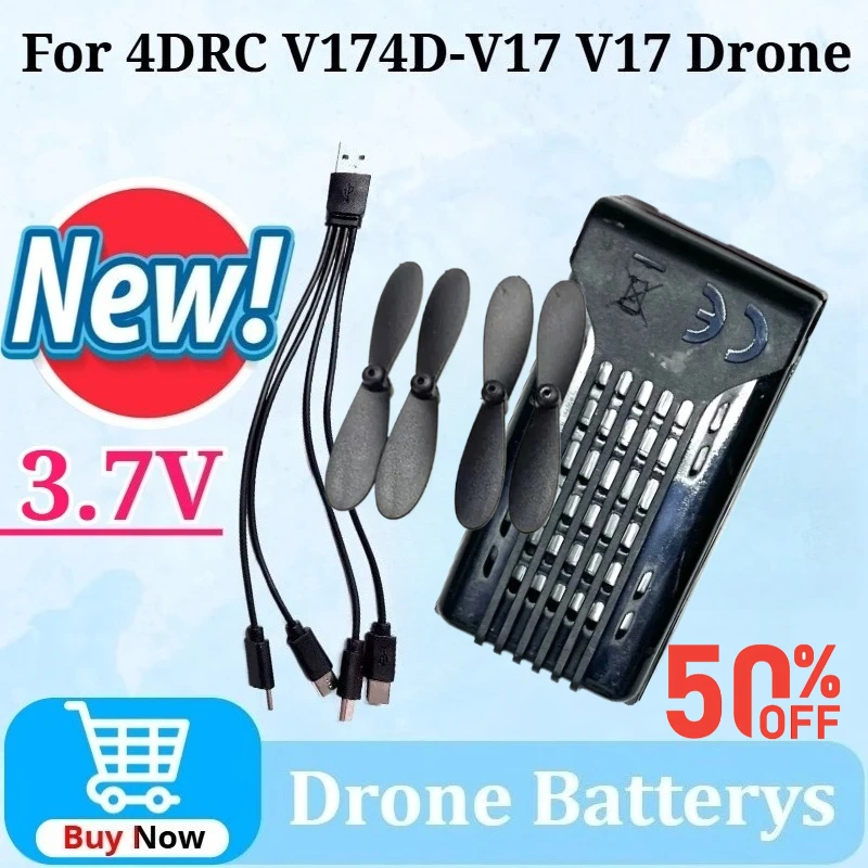 

for 4DRC V17 Battery 3.7V for 4D-V17 RC Airplanes/Quadcopter V17 Drone Spare Replacement Battery Accessories Part