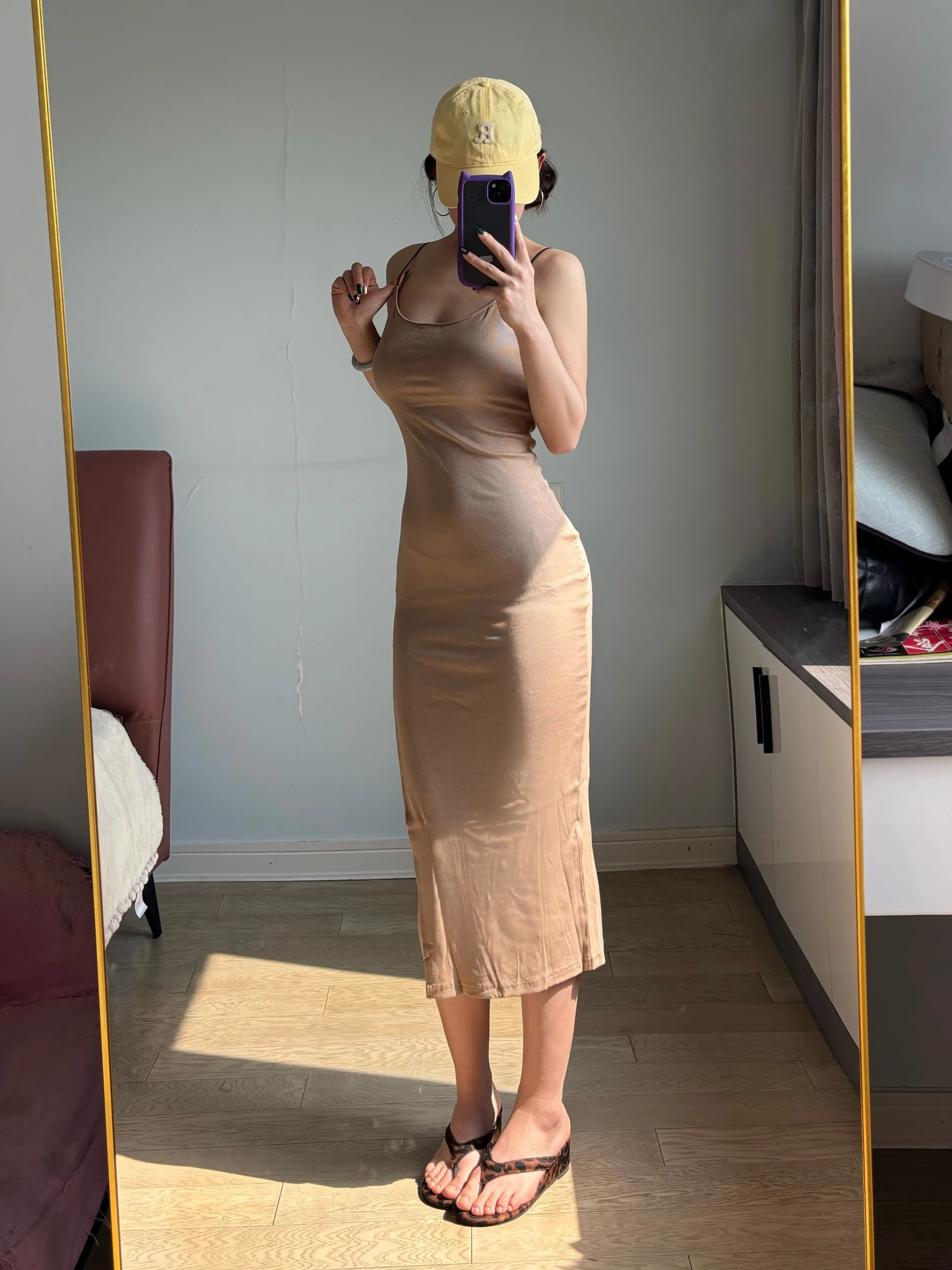 Split Summer Sling Solid Color Dresses for Women Sexy Dress Sleeveless Bodycon Y2k Dress