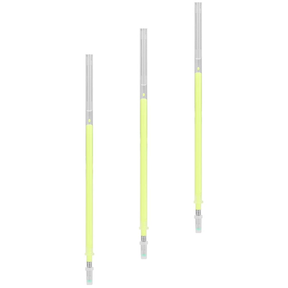 

3pcs 1mm Pen Refill Tattooing Makeup Pen Cores Single Head Yellow Body Marker Tattoo Eyebrow Position Grooming Tool