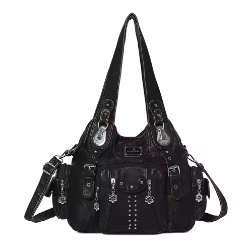 Angel kiss Bag Women Fashion Handbags Women Shoulder Bags PU Leather Handbag Female Satchel Shoulder Purse Bag bolsa feminina - Image 10