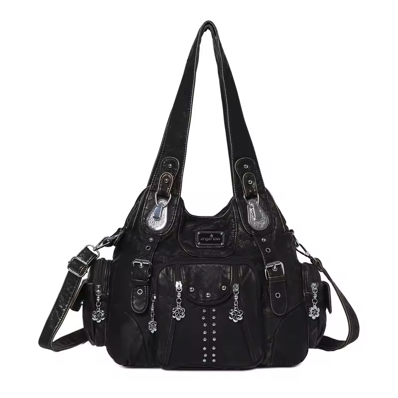 Angel kiss Bag Women Fashion Handbags Women Shoulder Bags PU Leather Handbag Female Satchel Shoulder Purse Bag bolsa feminina - Image 10