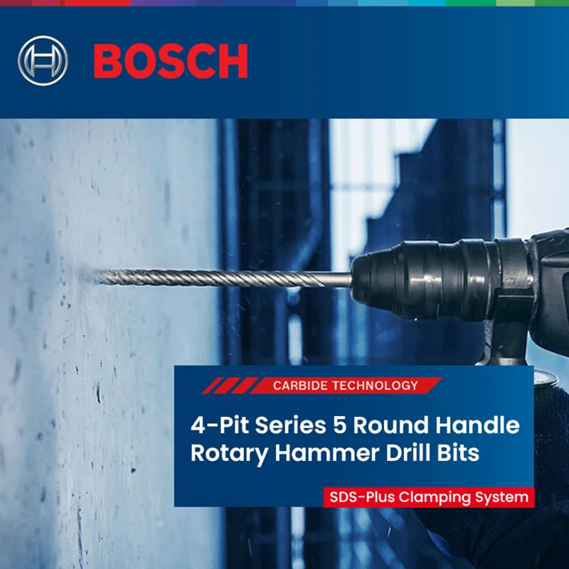 Bosch SDS Plus Hammer Drill Bit Sets 10pcs for Masonry Concrete Diameter 12/14/16mm Hammer Drill Accessories