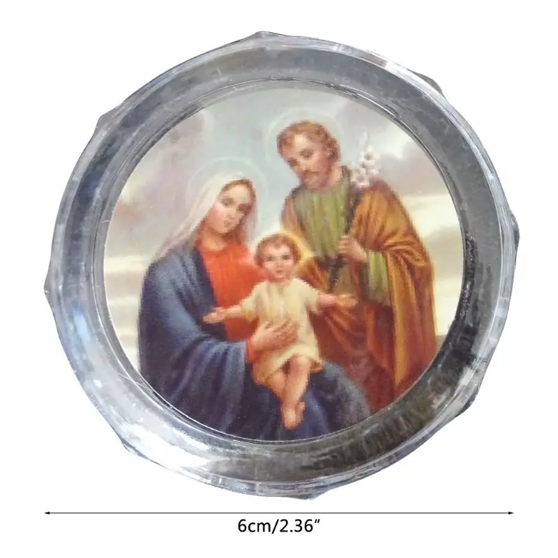 10pcs Plastic Storage Box for Round Beads Catholic Rosary for Cross Religious