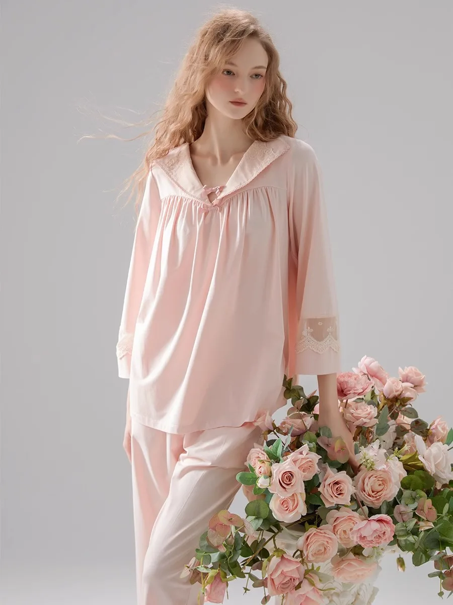 chelnlseey-camison-de-algodon-puro-para-mujer-ropa-dulce-para-el-hogar-v-ne-ort-sve-transpirable-ligero-primavera-y-otono
