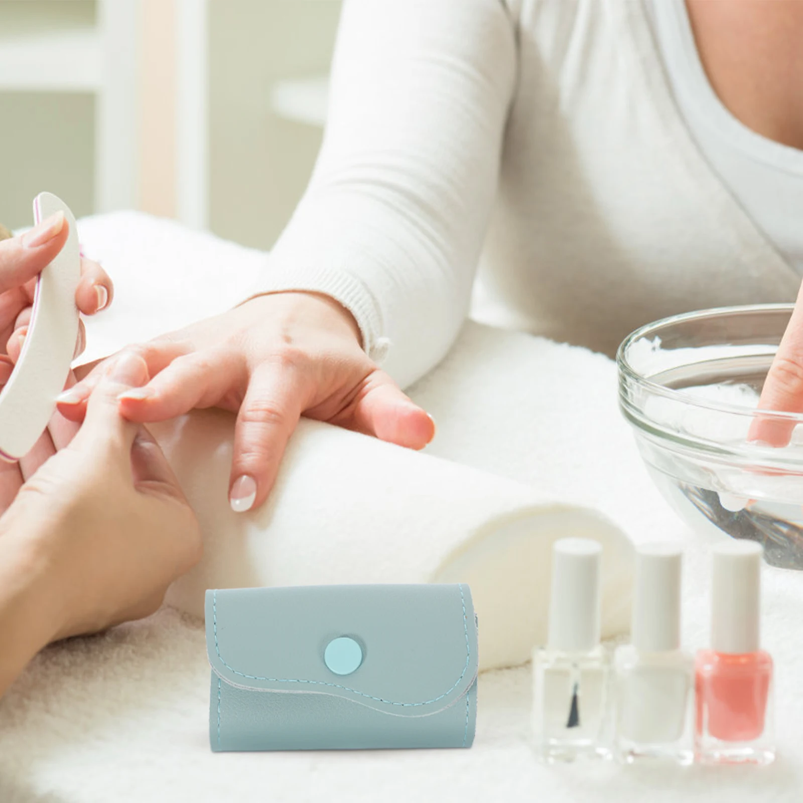 

Nail Drill Bit Organizer Bag Folding Manicure Tools Storage For Salon Home Nail Tool Holder Drill Bits Storage Bag