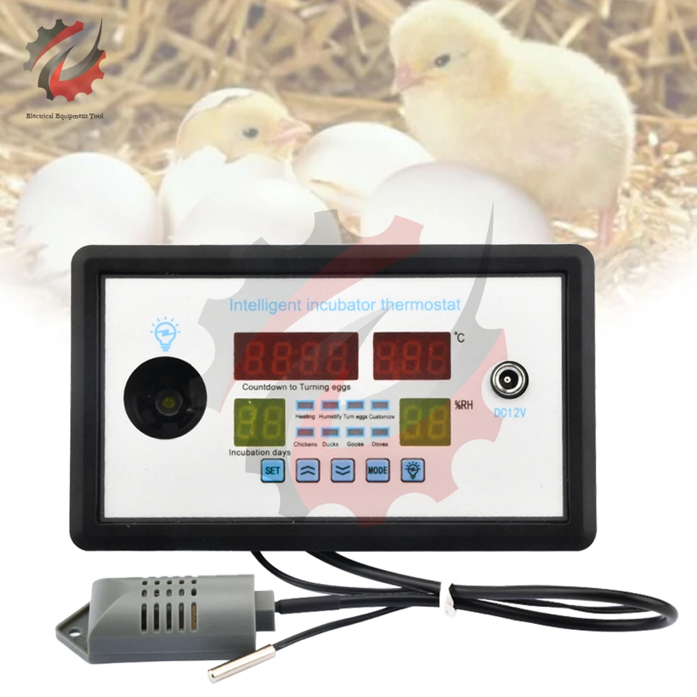 W9005 Smart Egg Controller Incubator Multifunction Automatic Temperature Humidity Control AC110-220V Thermostat Incubation