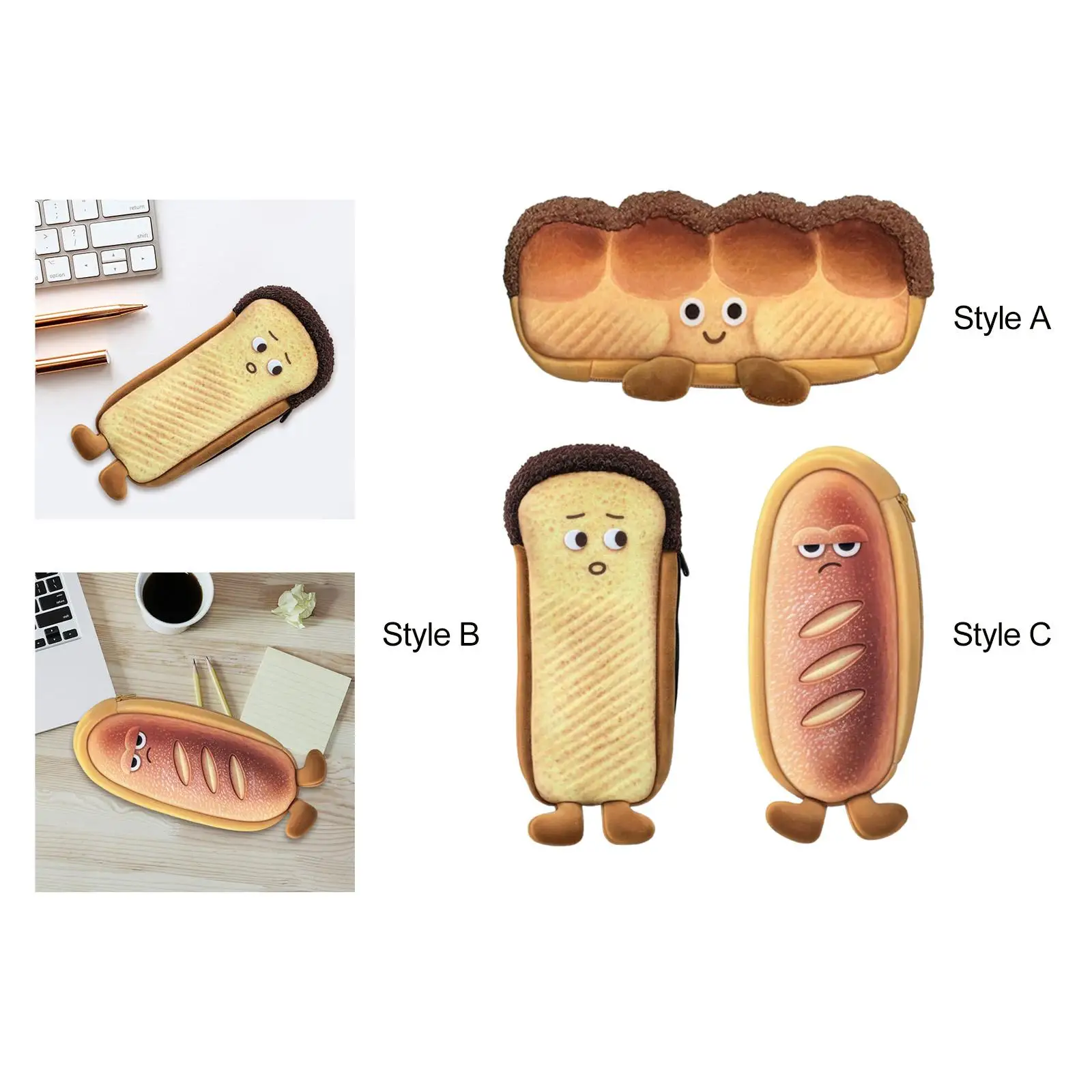 Плюшевый карандаш для хлеба, аксессуары для канцелярских принадлежностей, сумка для ручек для дома, подростков, детей