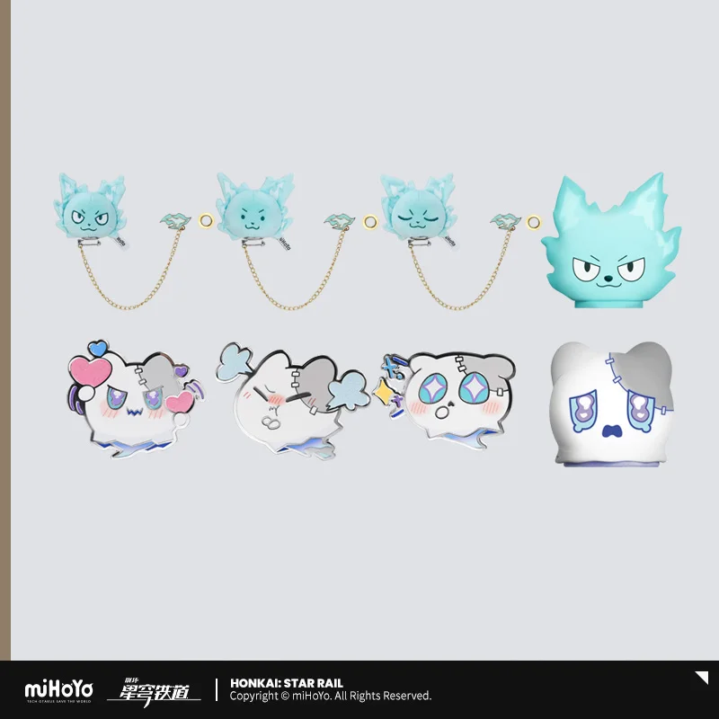 

Sunsyea Honkai Star Rail Official Merch miHoYo Original Authentic Wubbaboo Series Clapping Lamp Brooch