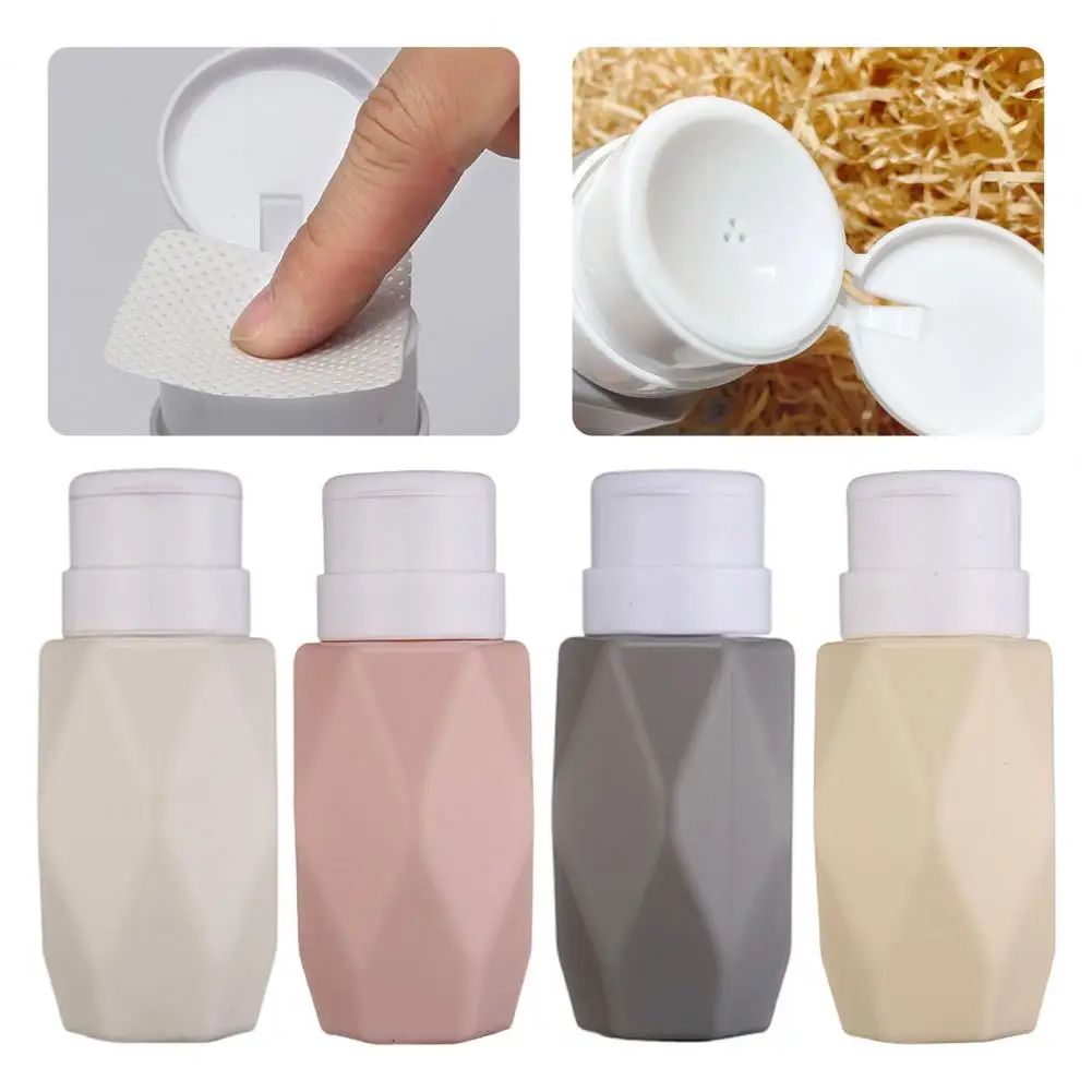 Practical Waste Prevention Liquid Press Pumping Empty Bottle Labor-saving Plastic Nail Press Bottle Nail Salon Supply