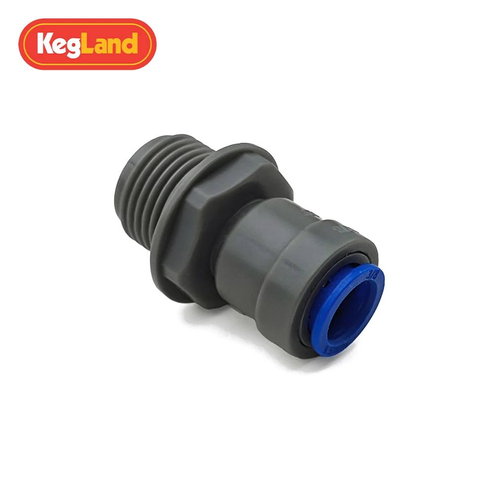 Kegland Kunststoff-Ventilverbinder 9,5mm/8mm Innengewinde X 1/2 Außengewinde Bierbrauen Heimbrauerei – Detail 2
