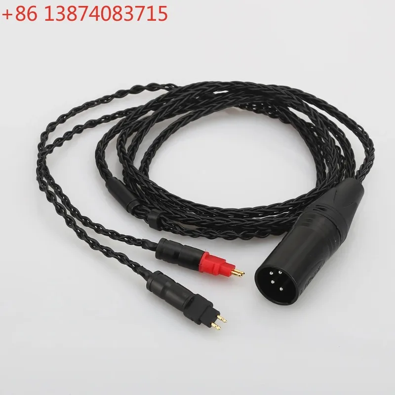 HI-End BALANCED 4Pin XLR male Cable for HD650 HD600 HD660s HD6XX UP-OCC Silver Plated Copper