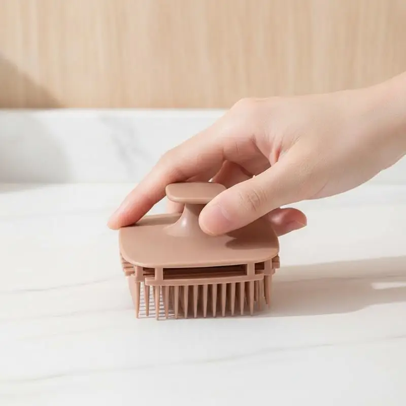 TPE Scalp Shampoo Massage Brush 1Pc Hair Washing Comb Shower Body Massager Salon Hair Care Tool