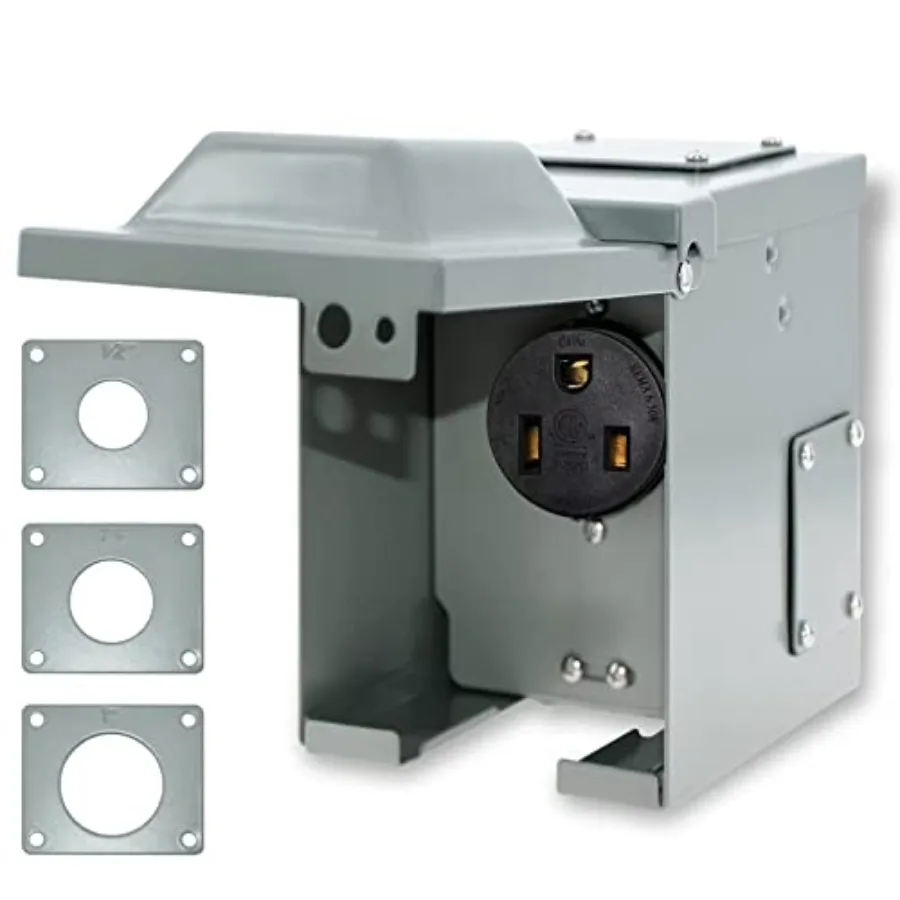 

Розетка NEMA 6-50R на 50 А, 250 В, герметичная, с замком, всепогодная, для наружного использования, усиленная, в коробке