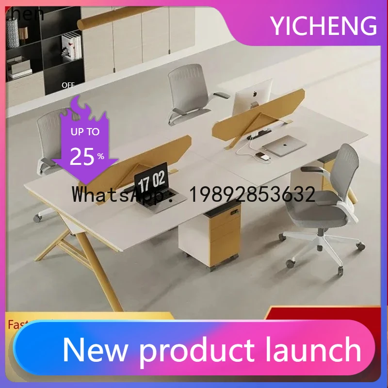 

A2-26 Office Desk Staff Position Fashion Card Holder Screen Finance Staff Office Desk and Chair