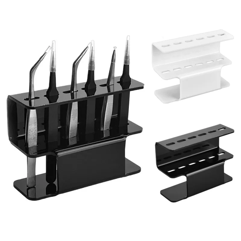 1pcs Eyelash Tweezers Storage Rack,Tweezer Holder Stand, Organizer Holder Stand Nail Tattoo Beauty Tools Shelf