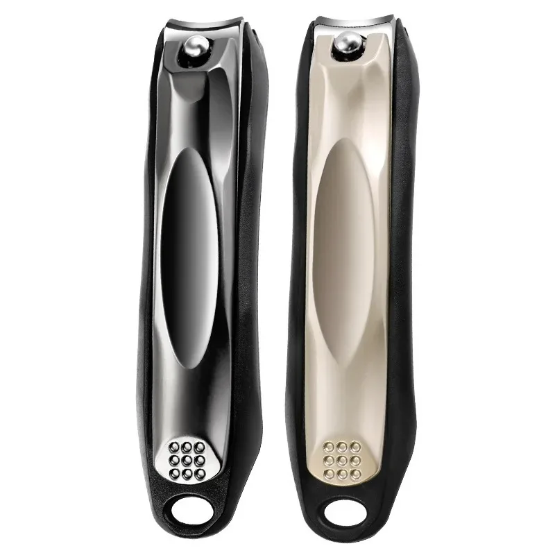 Concave Titanium Coated Anti-Splash Efficient Nail Clipper Stainless Steel Precision Trimmer for Fingernails Toenails Men Women
