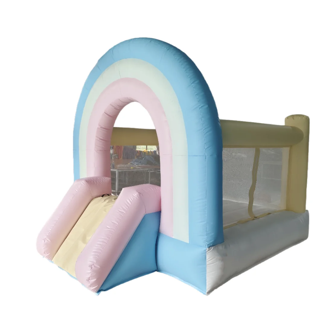 

Outdoor Inflatable Games for Kids - Jumping Castle Design, Durable PVC Material for Parks and Party Rental