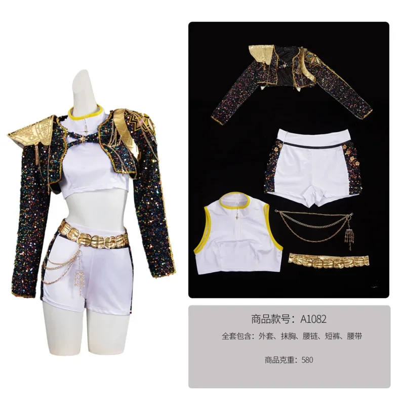 Nieuwe Halloween Cosplay Kpop Demon Hunters Zoey Rumi Mira Cosplay Kostuum Pruik Voor Vrouwen en Kind Uniform Rollenspel Halloween Carni