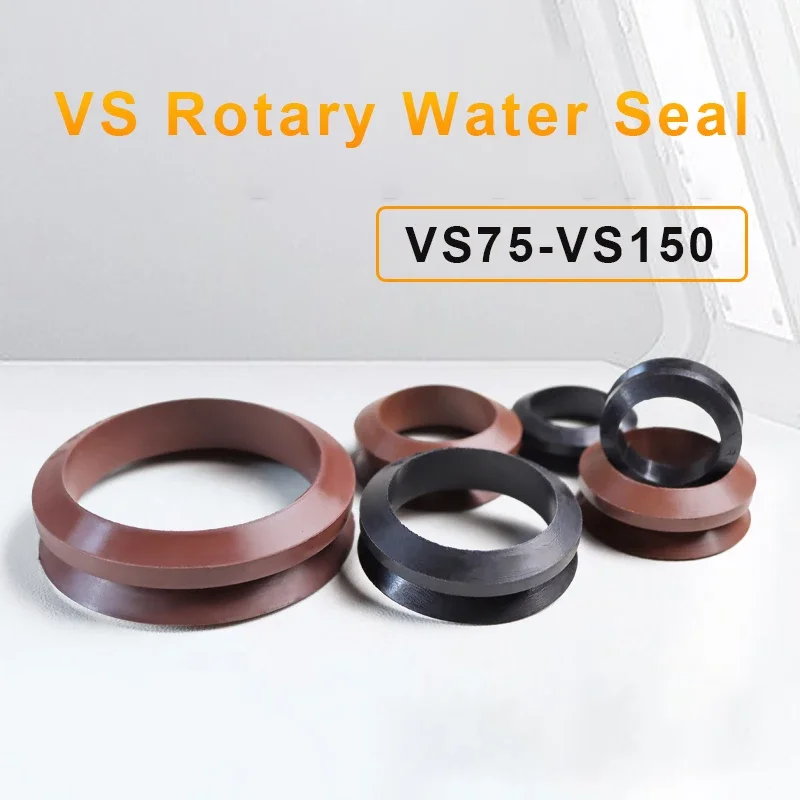 1Pcs VS75-VS80-VS90-VS150 V Type O Ring Sealing Gasket Cuff NBR/FKM Rubber Rotary Water Shaft Seal Wear Resistant Waterproof