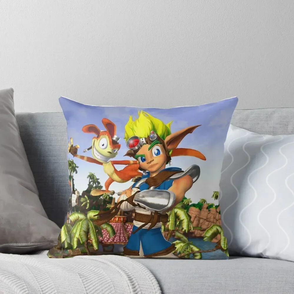 

Jak and Daxter: The Precursor Legacy 2 Throw Pillow Plaid Sofa Pillow Decor pillow