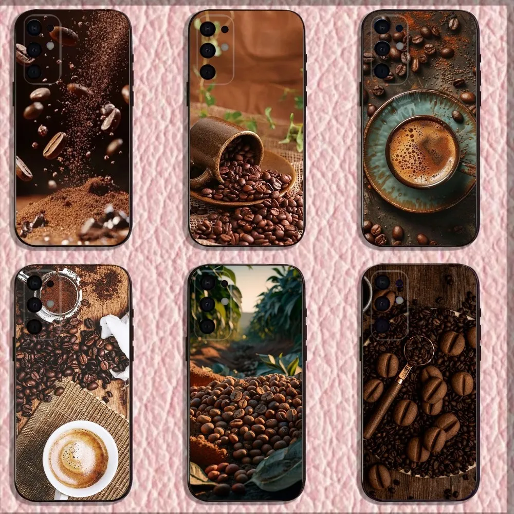 

Coffee Beans Phone Case For Samsung S25,S24,S21,S22,S23,S30,Ultra,S20,Plus,Fe,Lite,Note,10,9,5G Black Cover
