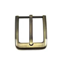1x Metal 40mm Brushed Belt Buckle Middle Center Half Bar Buckle Leather Belt Bridle Halter Harness Fit for 37mm-39mm belt Bronze