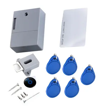 מנעולים אלקטרוניים חכמים מנעול ארון חיישן חכם דיגיטלי מנעול דלת חכם כרטיס EMID IC למגירה ארון בגדים