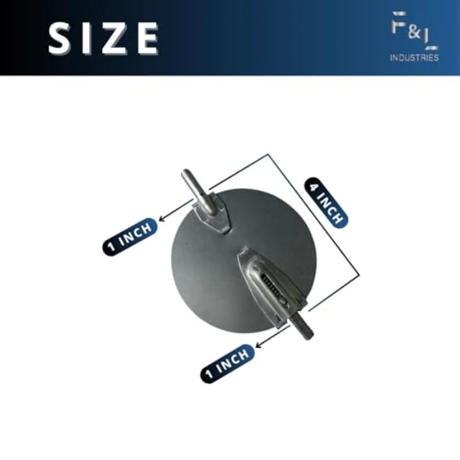 FandL Indutrie 04" Galvanized Duct Volume Damper with Quad Lever FLD04 Dule HVAC Airflow Control for Venting, Heating, Cooling view 2
