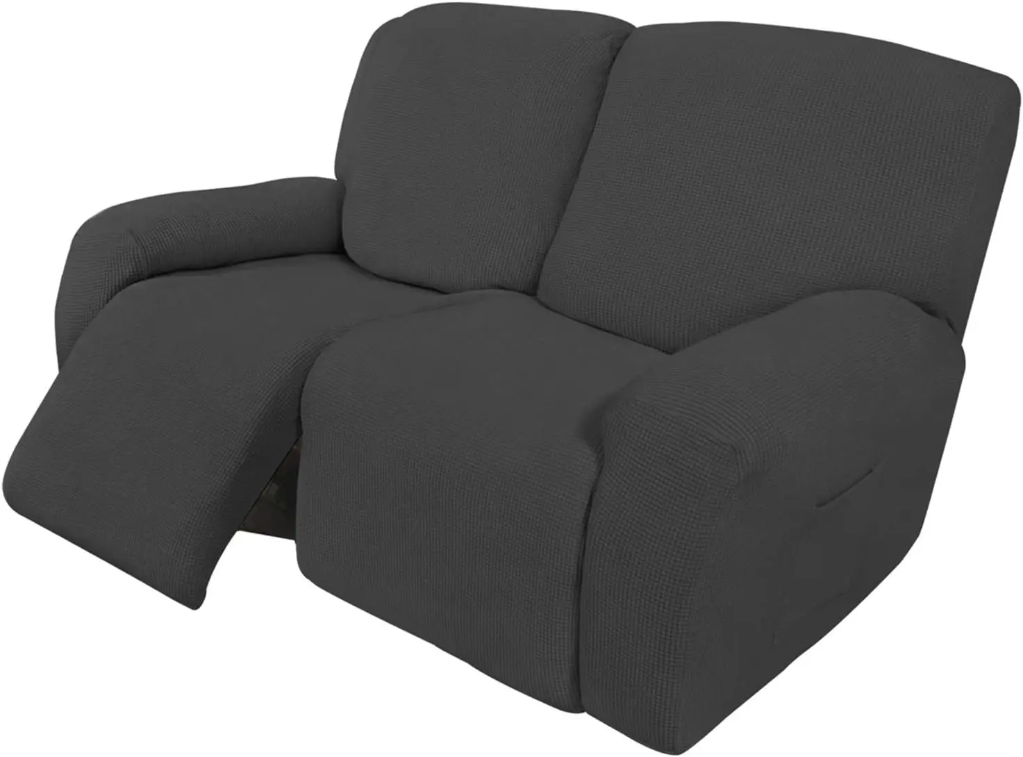 

6 Pieces Recliner Loveseat Stretch Sofa Slipcover Sofa Cover Furniture Protector Couch Soft with Elastic Bottom Kids