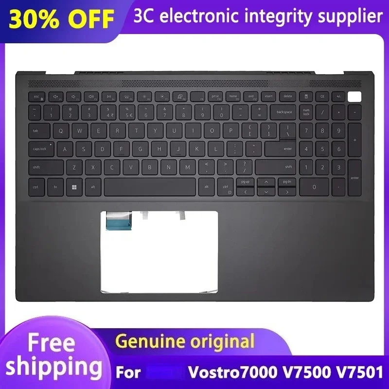 

Original New Keyboard For Vostro 7000 V7500 V7501 Series Laptop US Keyboard Backlight With Palmrest Upper Cover Case 02KF2N