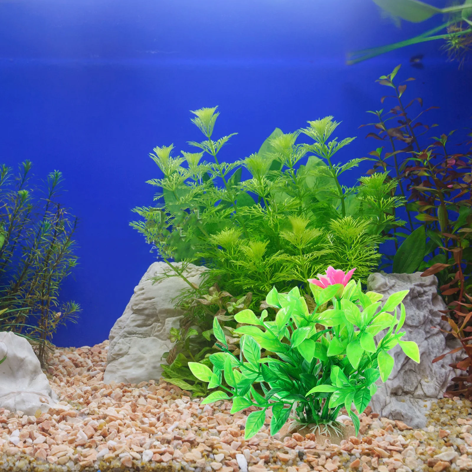 

6Pcs High Quality Aquarium Simulated Green Plants Realistic Artificial Plastic Plants for Fish Tank Landscaping Decorative Fish