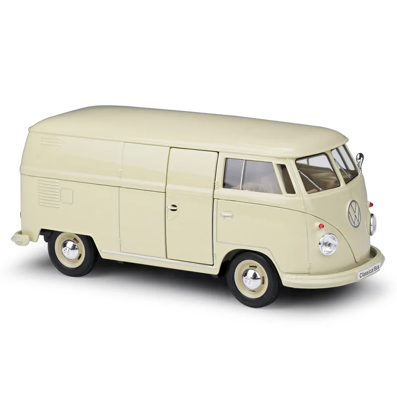 WELLY 1:24 1963 VW T1 Bus Simulation Alloy 1972 T2 Car Model