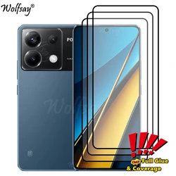 Full Cover Whole Glue Screen Protector For Xiaomi Poco X6 5G Tempered Glass For Poco X6 X 6 Pro 5G Glass For Poco X6 5G Glass