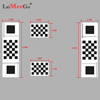 Car 360 Panoramic System Camera Calibration Clothes 2/4 Pcs Standard Debugging 440*120CM 3D Bird View Surround Check Safe Drive